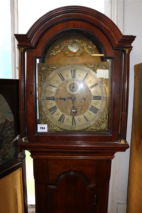 Samuel Guy of London. A George III mahogany eight day longcase clock, 6ft 9in.